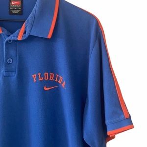 Nike Teams Men’s UF Florida Gators Collage Short Sleeve Polo Shirt Size Large